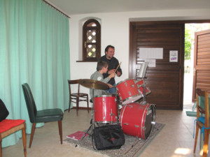 Lezione di batteria con il Maestro Raffaele Talliente